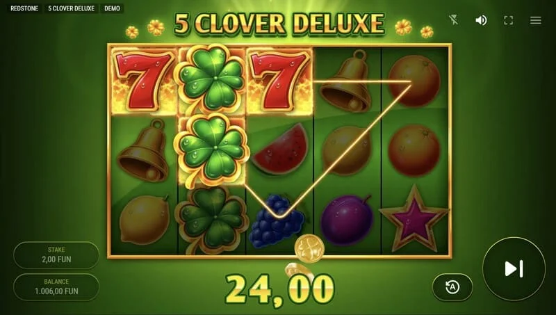 5 Clover Deluxe - panalo sa base game